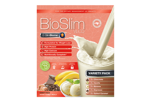 BioSlim VLCD Shake SlimBiome Variety Pack 12x46g