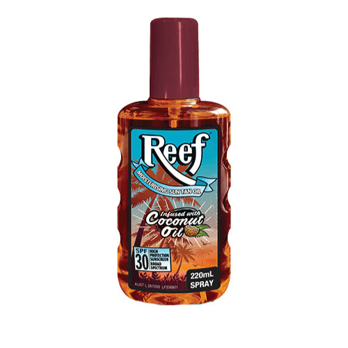 REEF Moisturising Sun Tan Oil Spray SPF30+ 220ml