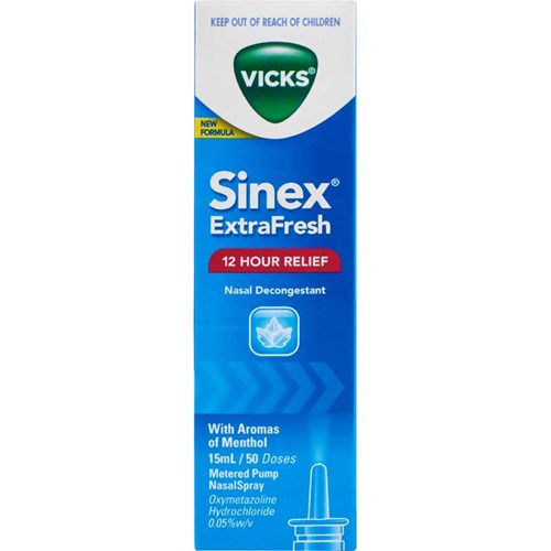 Vicks Sinex Extra Fresh Nasal Decongestant 15ml