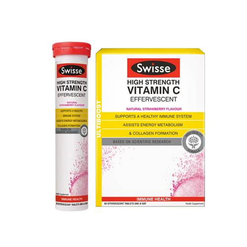 SWISSE Ultiboost High Strength Vit C Effervescent - 60 Tablets