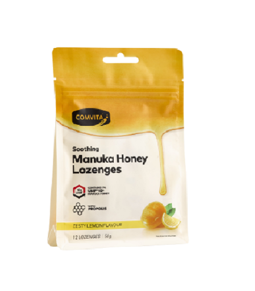 Comvita Manuka Honey Lozenges Lemon 12s