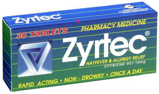ZYRTEC Allergy & Hayfever Relief 30s