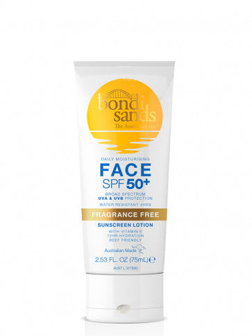 Bondi Sands SPF 50+ Face Sunscreen Lotion Fragrance Free - 150ml