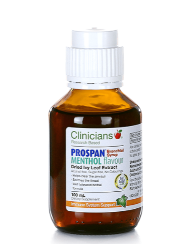 Clinicians Prospan Bronchial Syrup Original 100ml + Menthol 100ml Combo