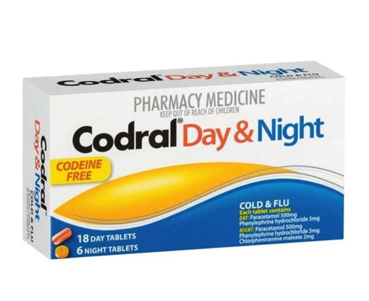 CODRAL PE Day & Night Codeine Free Tabs 24