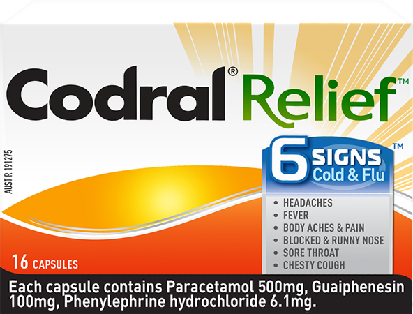 Codral Relief 6 Signs Caps 16