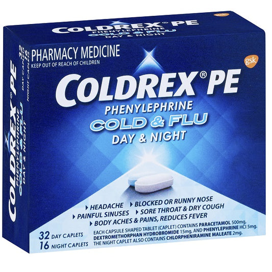 Coldrex PE Cold & Flu Day & Night Caplet 48s