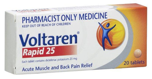 Voltaren Rapid Tabs 25mg 20's