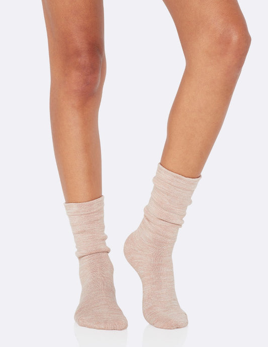 Boody Women's Bed Sock 3-9 Dusty Pink