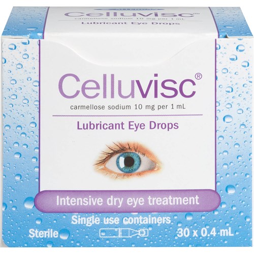Celluvisc Lubricant Eye Drops Single Dose 30 x 0.4ml