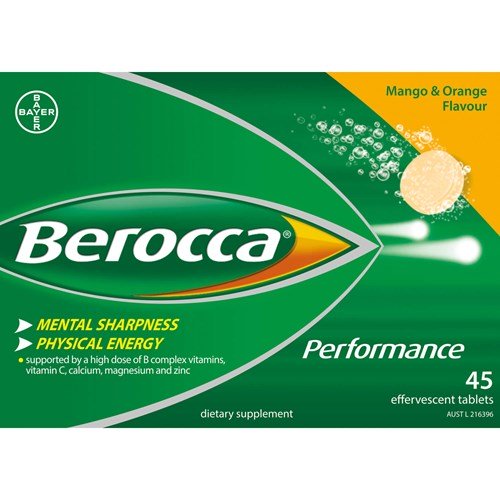 BEROCCA Mango & Orange 45s