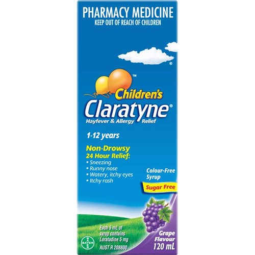 Claratyne Child Syrup 120ml - Grape