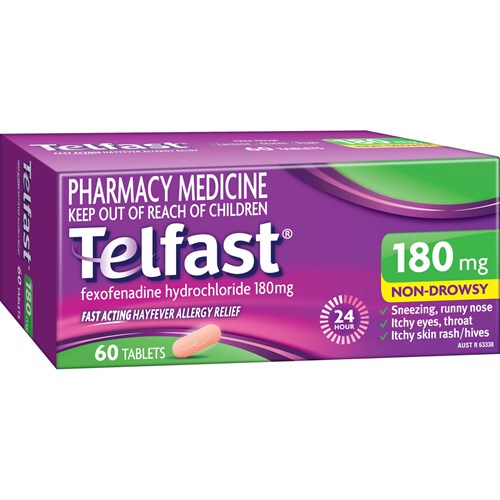 Telfast 180mg Tablets 60s