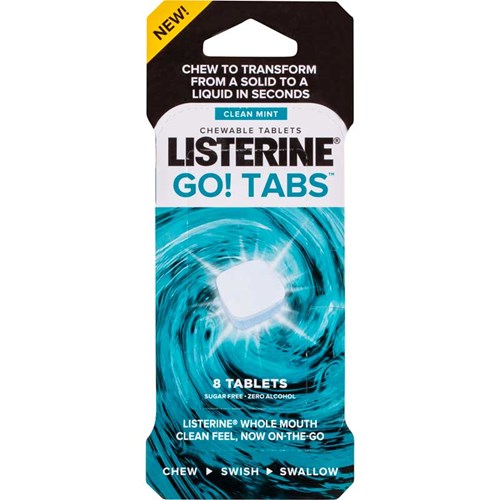 Listerine Go! Tabs Mint 8s