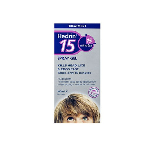 Hedrin Head Lice Spray Gel 100ml
