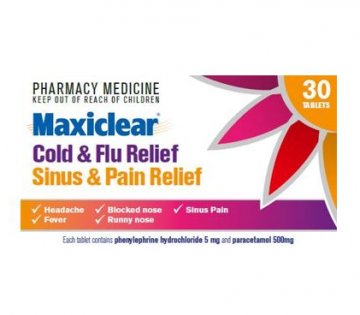 Maxiclear Cold and Flu Relief / Sinus and Pain Relief 30
