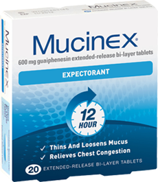 Mucinex 12 Hour Extended Release 600mg Tabs 20s