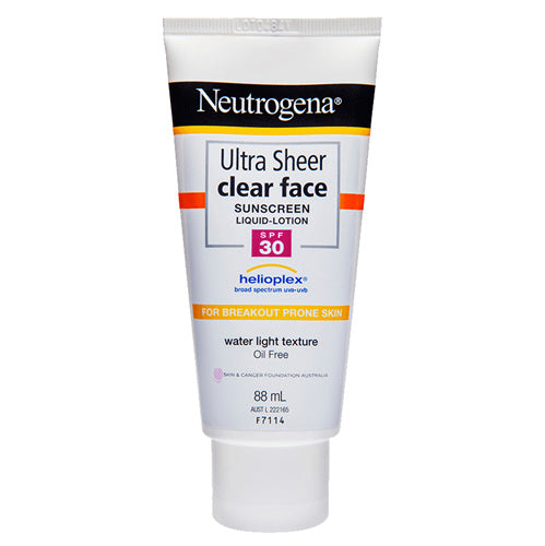 Neutrogena Ultra Shrer Clear Face Lotion SPF30 88ml