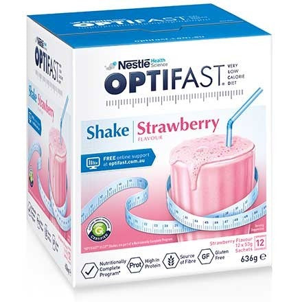 OPTIFAST VLCD Strawberry Flavour Shake 12x53g