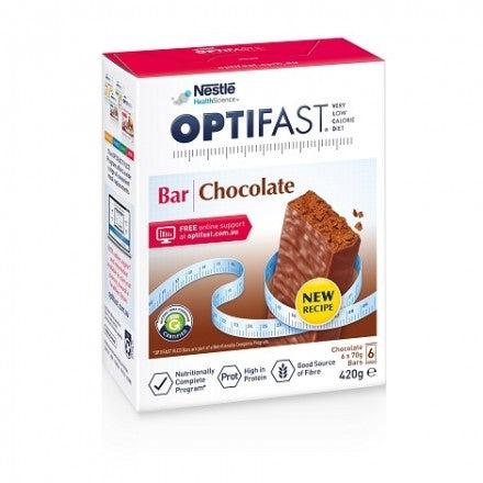 OPTIFAST VLCD Bars Chocolate 6x70g