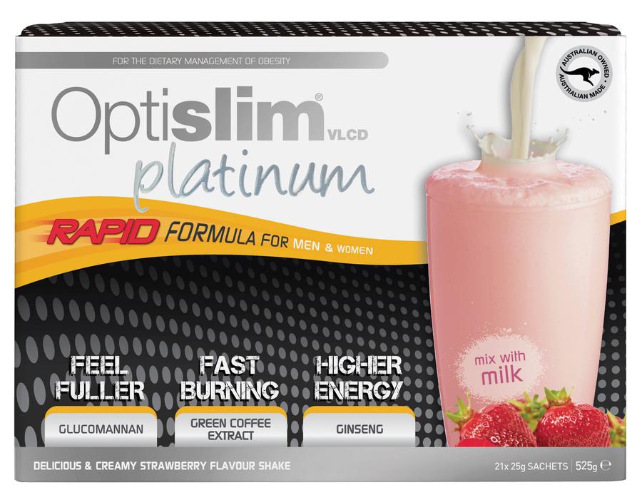 Optislim VLCD Pl. Shake Strawb. 25g