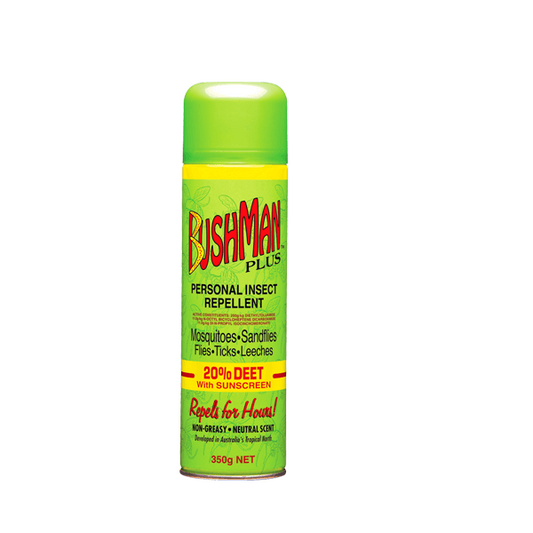 BUSHMAN Plus Aerosol +Sunscreen 20% 150g