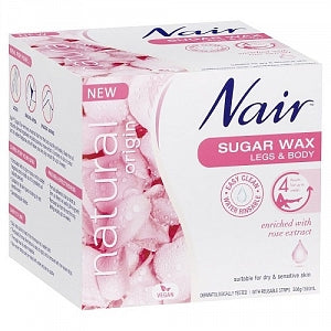 Nair Natural Origin Rose Sugar Wax 350ml