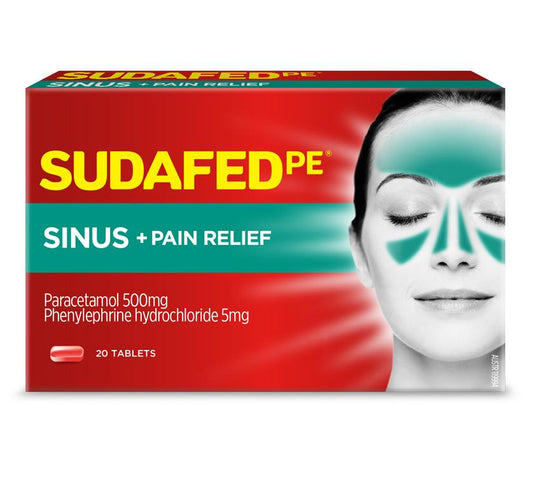 SUDAFED PE Sinus + Pain Relief 20s