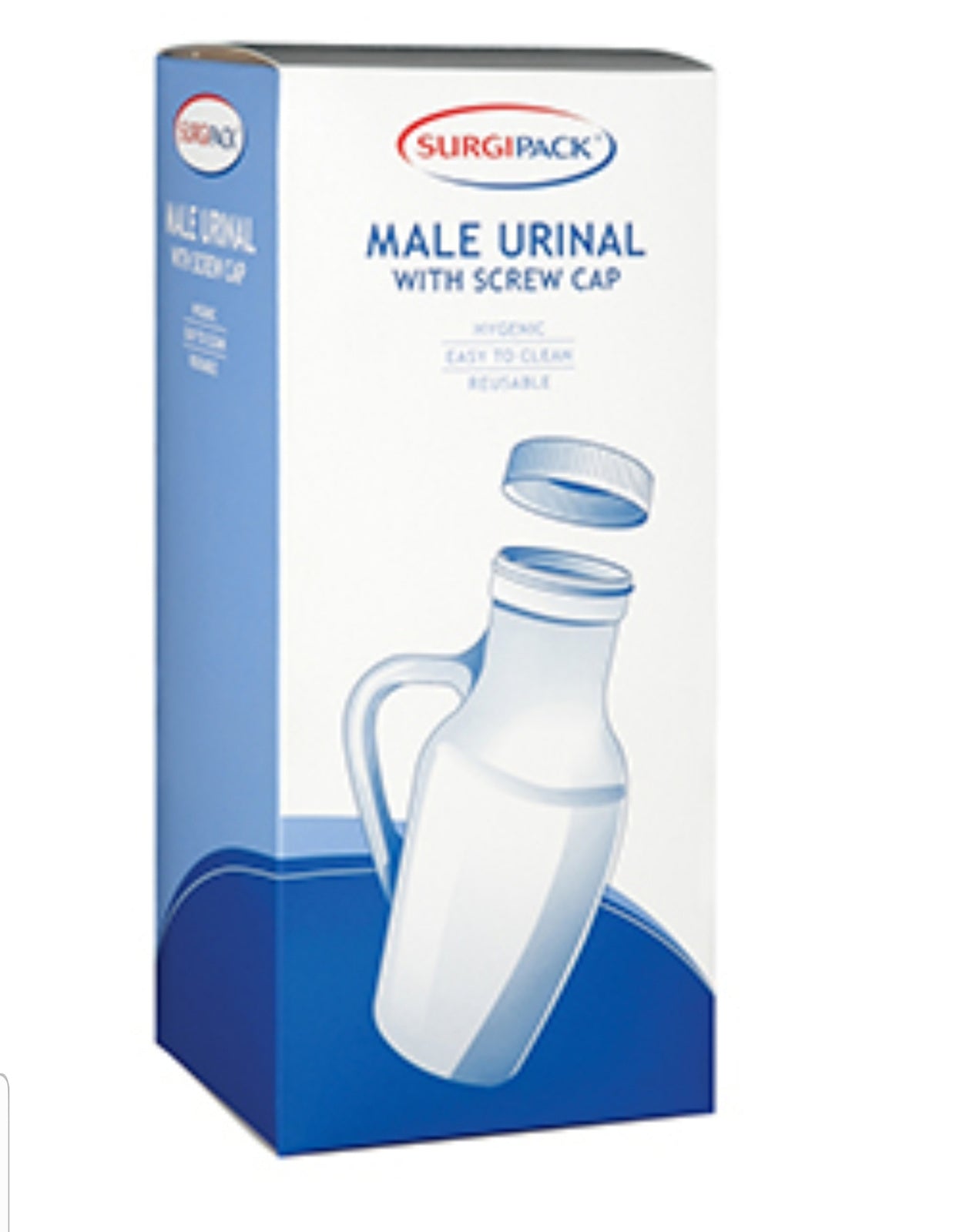 Surgipack Male Urinal with Handle & Lid