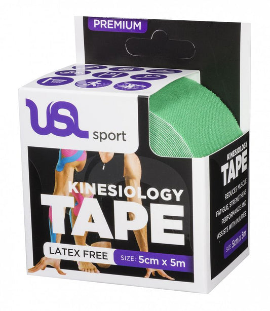 USL Sport Premium Kinesiology 5cm x 5m - Green