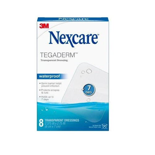 Nexcare Tegaderm Waterproof Transparent Dressing 8/box