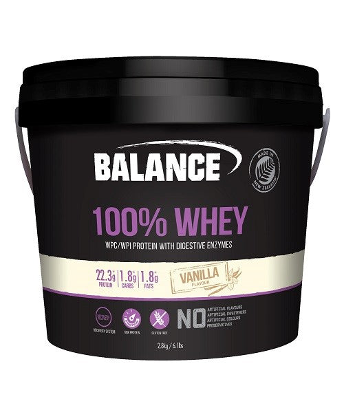 Balance 100% Whey Protein Vanilla. 2.8kg